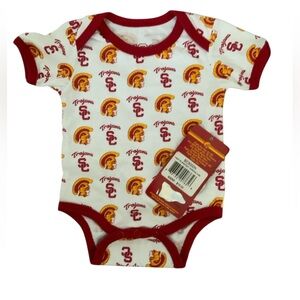 NFL Red and White Baby Bodysuit